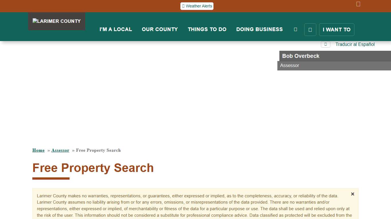 Free Property Search Larimer County
